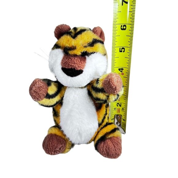Vintage 1982 GUND Stripped Tiger Plush Animal 6" Stuffed Animal Toy Whiskers - Picture 8 of 9